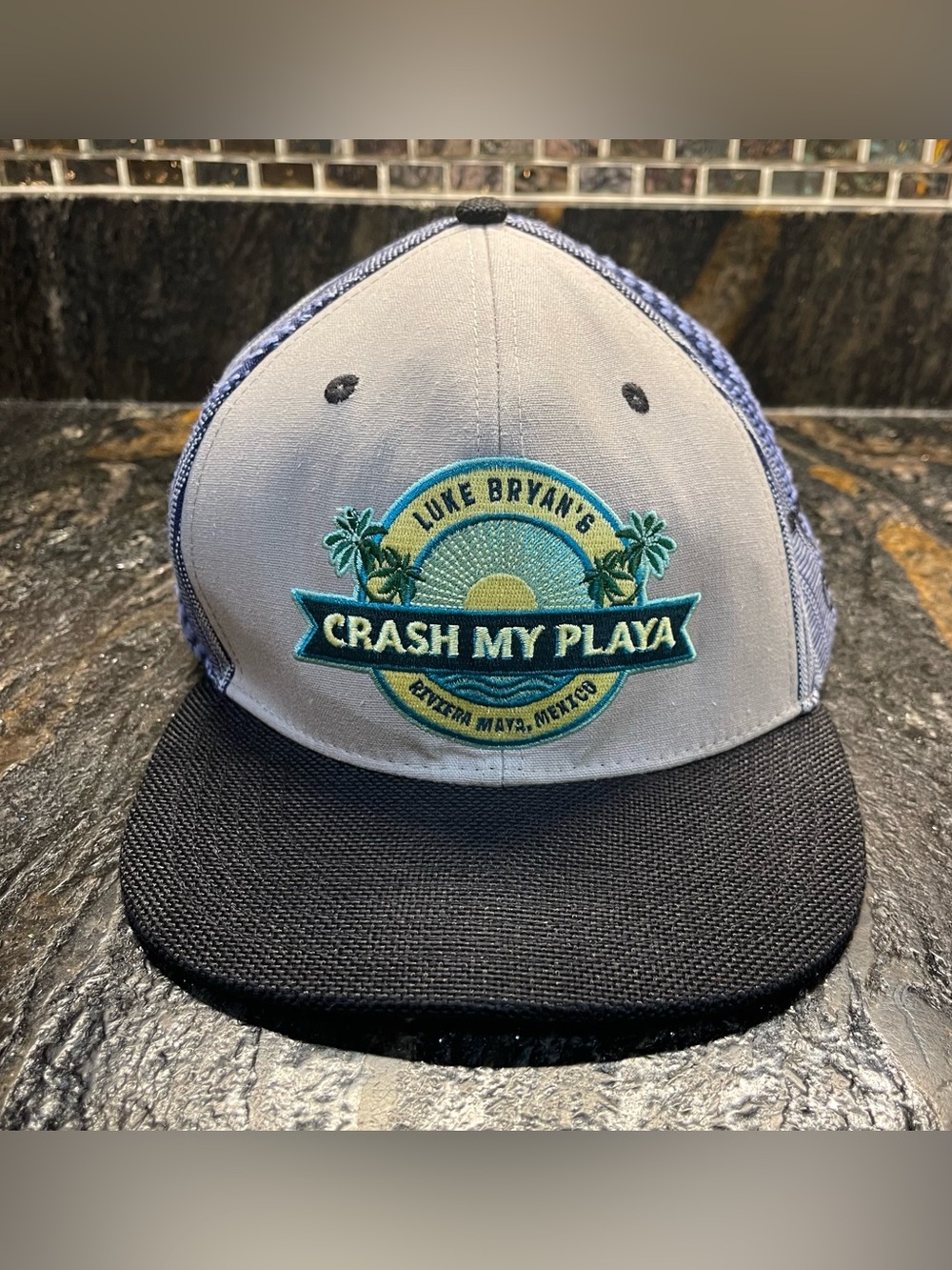 Luke Bryan "Crash My Playa" Trucker Hat - Teal & Black
